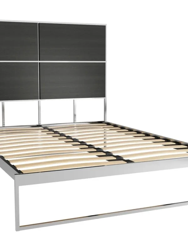 Federico Black Stained Oak Headboard King Size Bed