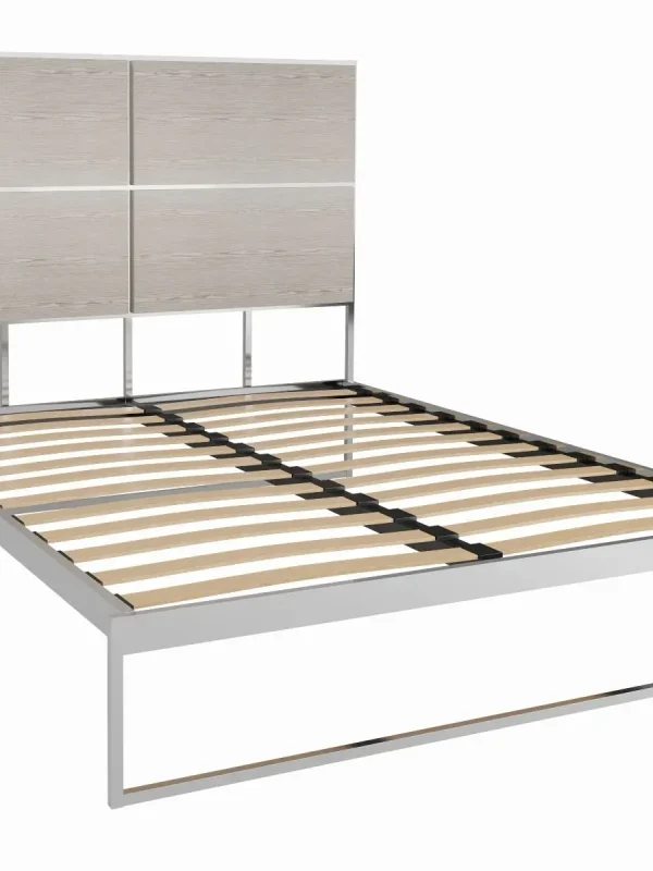 Federico King Size Bed & Weathered Oak Headboard