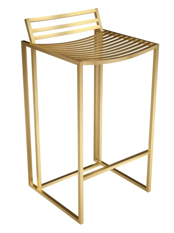brass bar chair stool