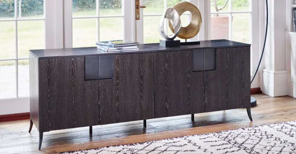 Classic wooden sideboard with traditional design